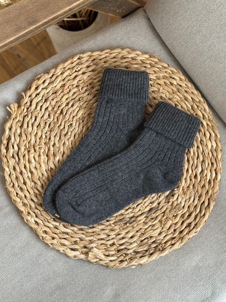 Шерстяні шкарпетки з відворотом, Молочний, Молочний, 35-40 Г029 фото